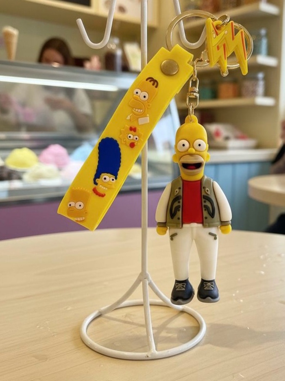 Homer Yellow Homer Keychain with Strap - Licensed Kids Accessory